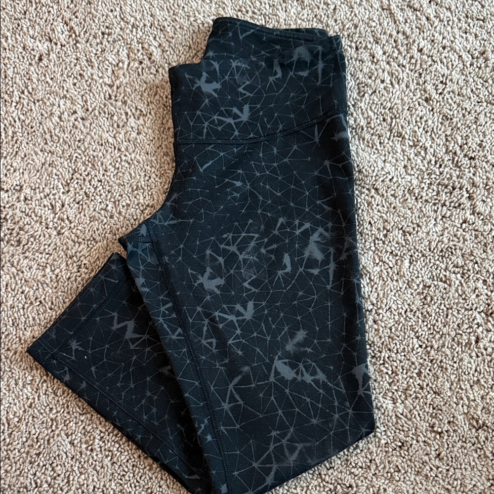 lululemon athletica Black Geometric Capris